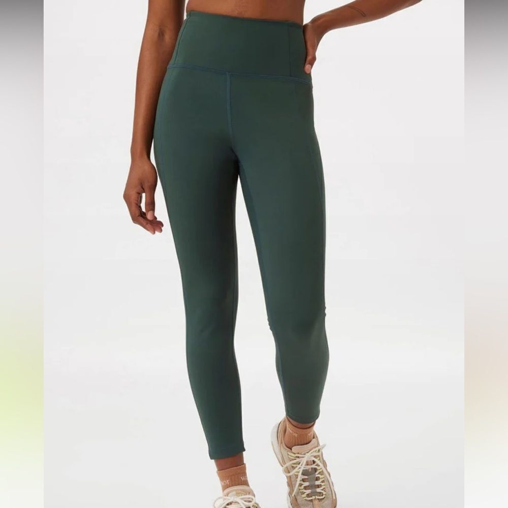 Girlfriend Collective Moss Green Compressive High-Rise Athletic Leggings Size XS